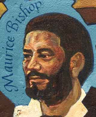 Lolita Lebron in mural by Susan Greene