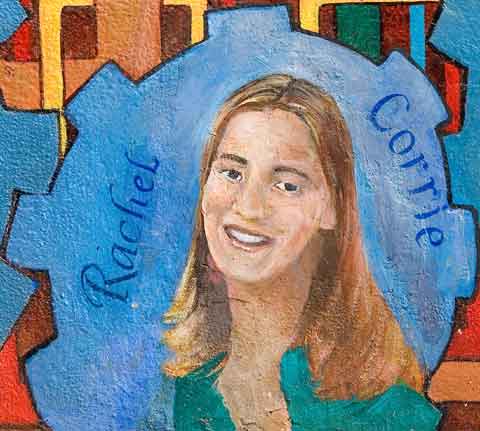 Lolita Lebron in mural by Susan Greene